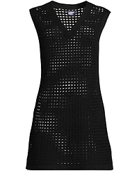 Lands' End Women's Open Knit Cover-up Dress