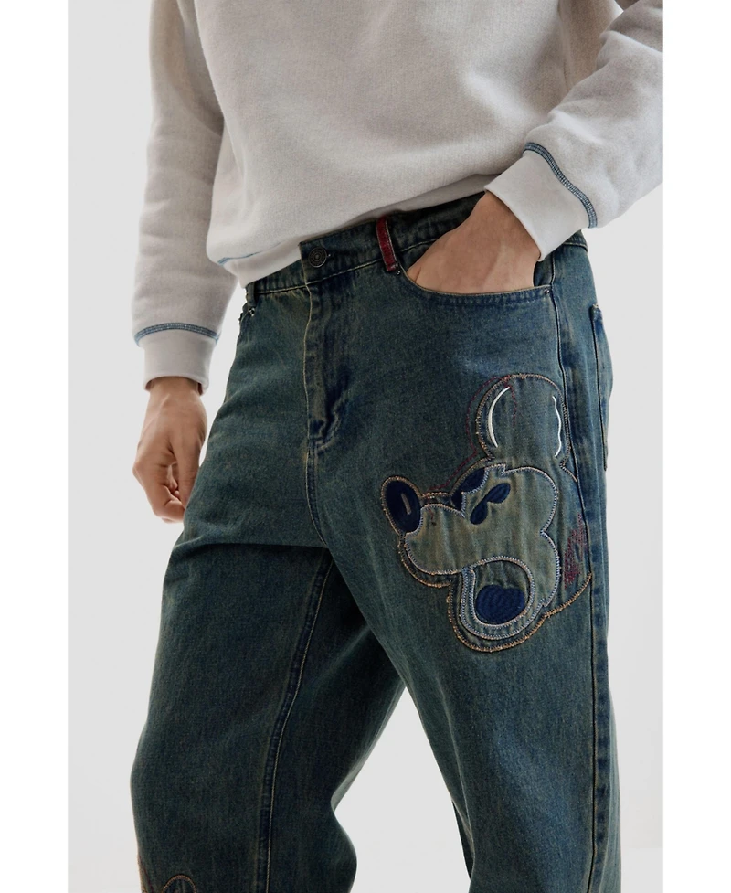 Desigual Men's Disney patch jeans