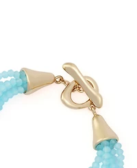 Robert Lee Morris Soho Faux Stone Seed Bead Layered Bracelet