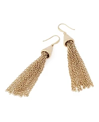 Robert Lee Morris Soho Gold Chain Fringe Earrings