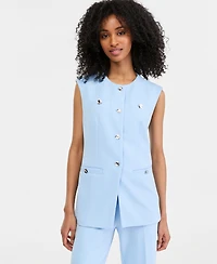 Anne Klein Women's Four-Button Vest