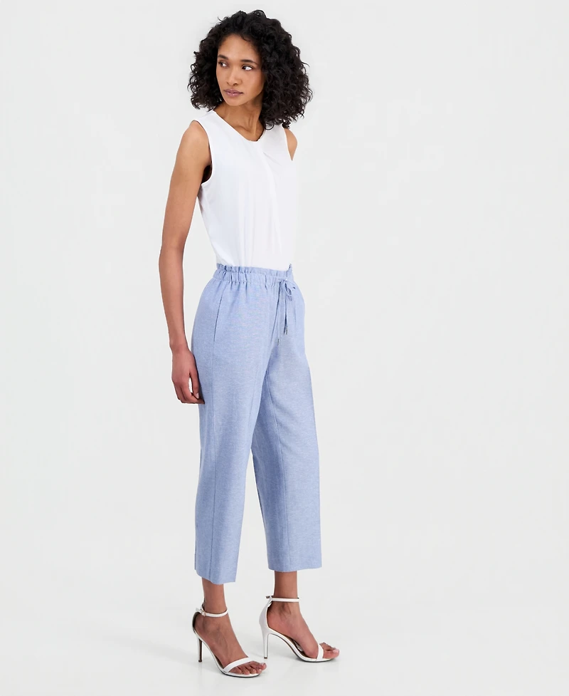 Anne Klein Petite Mid-Rise Pull-On Pants