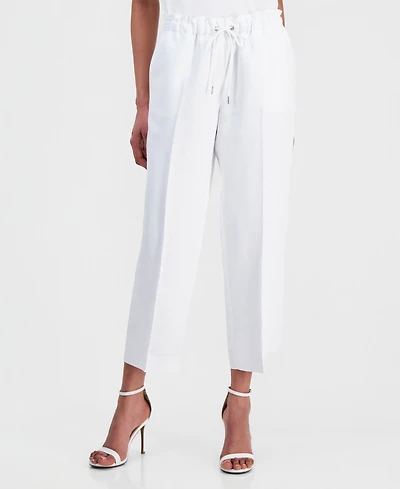 Anne Klein Petite Wide-Leg Cropped Pants