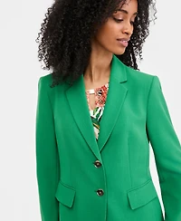 Kasper Petite Two-Button Notch Collar Jacket