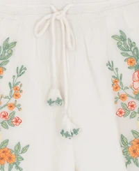 Rare Editions Girls' 7-16 Floral Embroidered Top and Shorts, 2-Piece Set