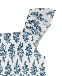 Rare Editions Girls' 2T-6X Printed Square Neck Dress