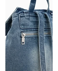 Desigual Women's Small Denim Charms Backpack
