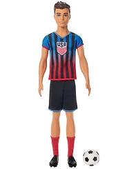 Barbie Careers Ussf Soccer Fashion Ken Doll Dressed in Removable Sport Outfit