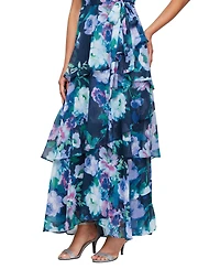 Sl Fashions Women's Long Printed Maxi Dress