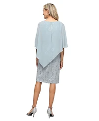 Sl Fashions Women's Short Stretch Lace Sheath Dress