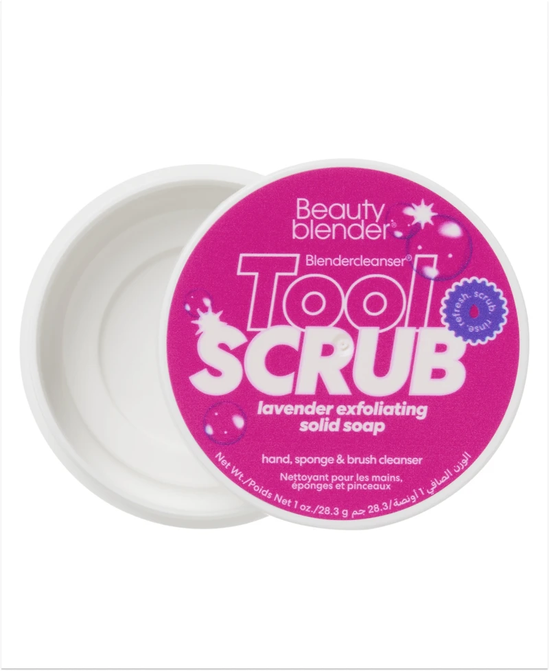 beautyblender Blendercleanser Tool Scrub Lavender Exfoliating Solid Soap, 1 oz.