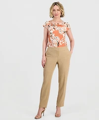 Kasper Women's Clean-Waist Straight-Leg Pants