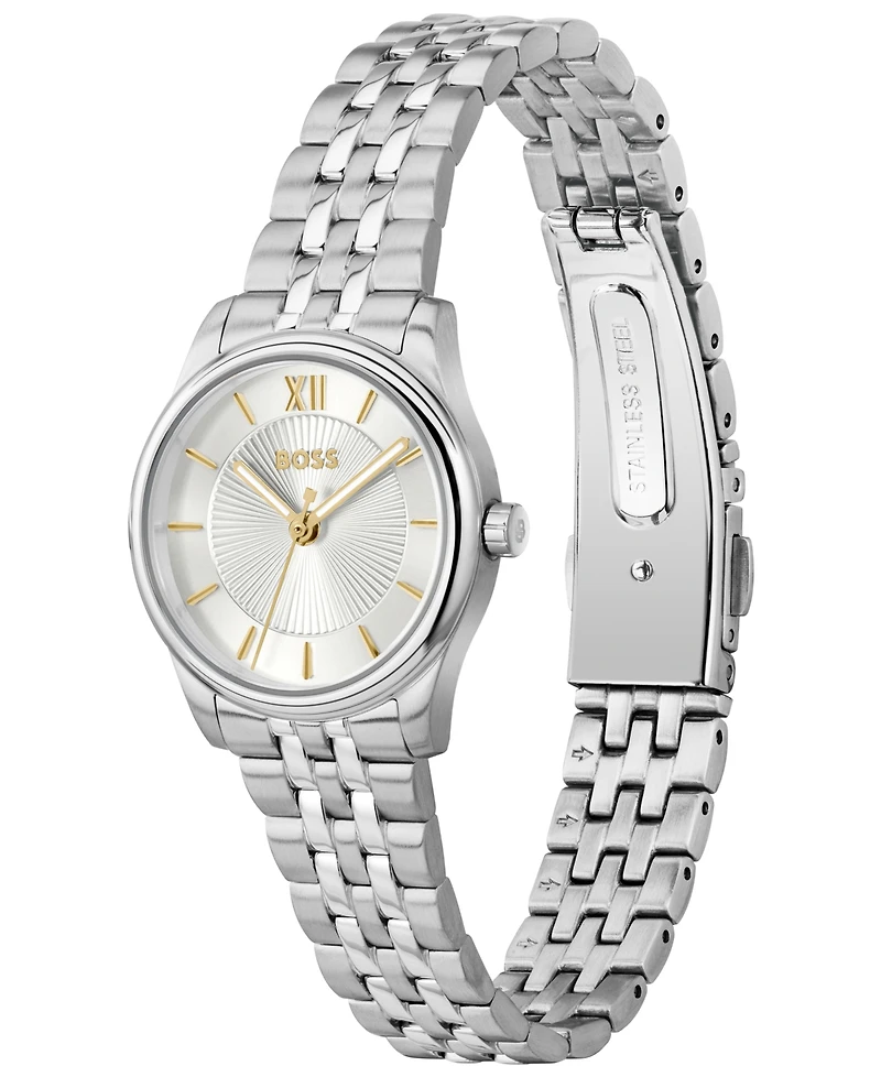 Hugo Boss Women's Graceful Mina Quartz Stainless Steel Watch, 25mm