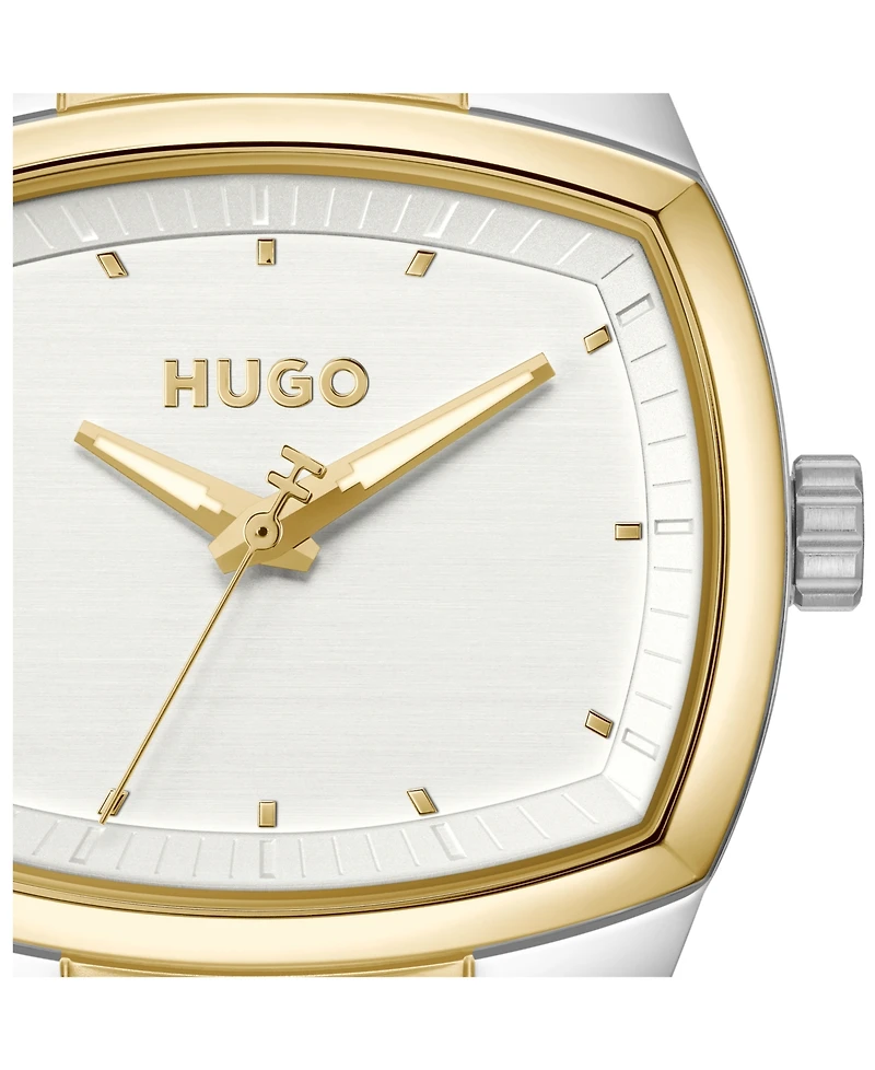 Hugo Boss Men's Telly Quartz Stainless Steel Ionic Plated Thin Gold Steel Watch, 40mm
