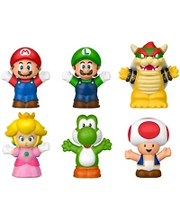 Fisher Price Little People My Mario Figure 6-Pack Toy Set for Toddlers and Kids