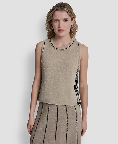 Dkny Jeans Women's Crewneck Sleeveless Sweater