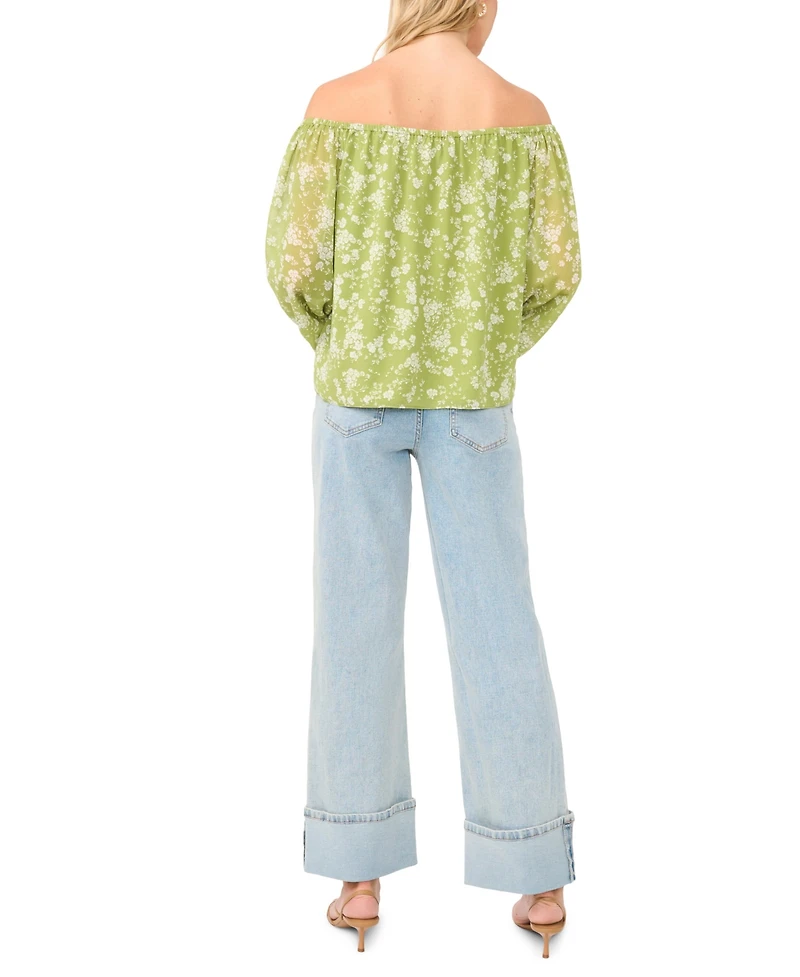 1.state Women's Off The Shoulder Long-Sleeve Top