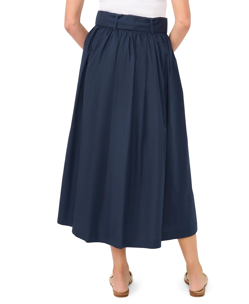 1.state Women's Box Pleated With Waist Tie Skirt
