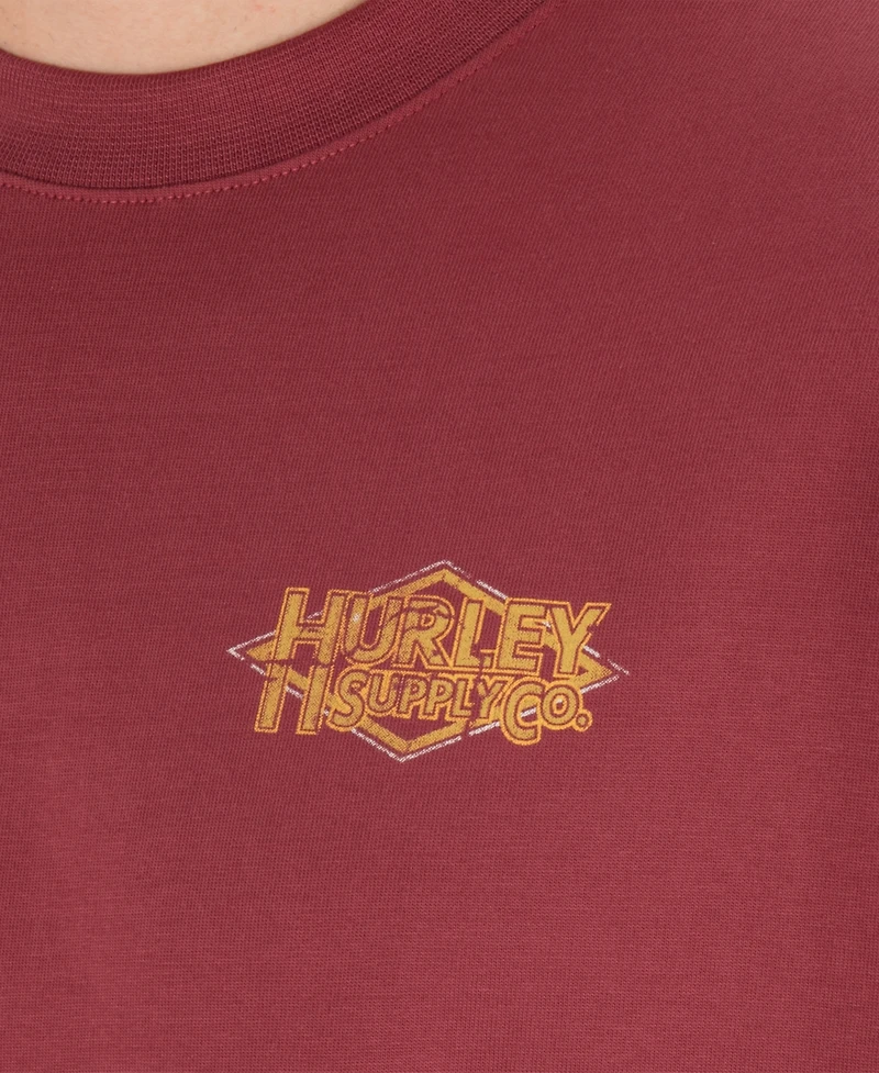 Hurley Men's Round Neck Fly Short-Sleeve T-Shirt