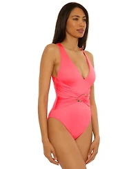 Trina Turk Women's Monaco Wrap One-Piece Swimsuit