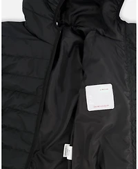 Deux par Kids Unisex Quilted Mid-Season Jacket Black - Toddler|Child