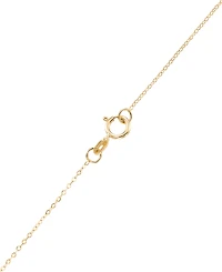 Macy's Open Work Horse on Disc Pendant Necklace in 10k Yellow Gold