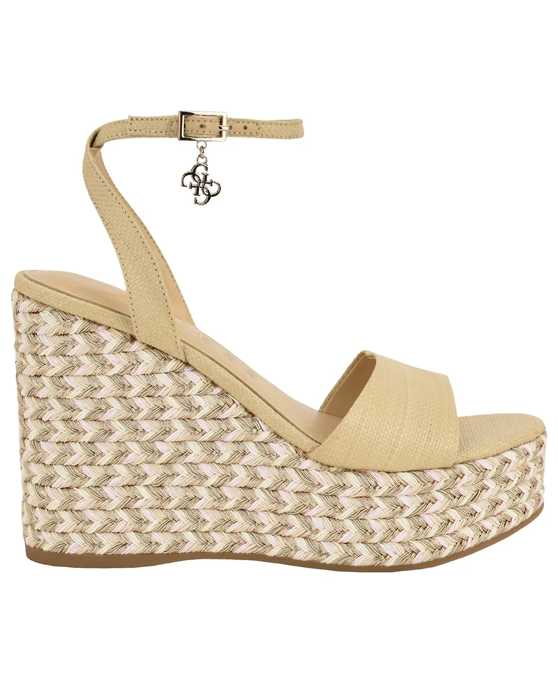 Guess Women's Everly Espadrille Platform Wedge Sandals