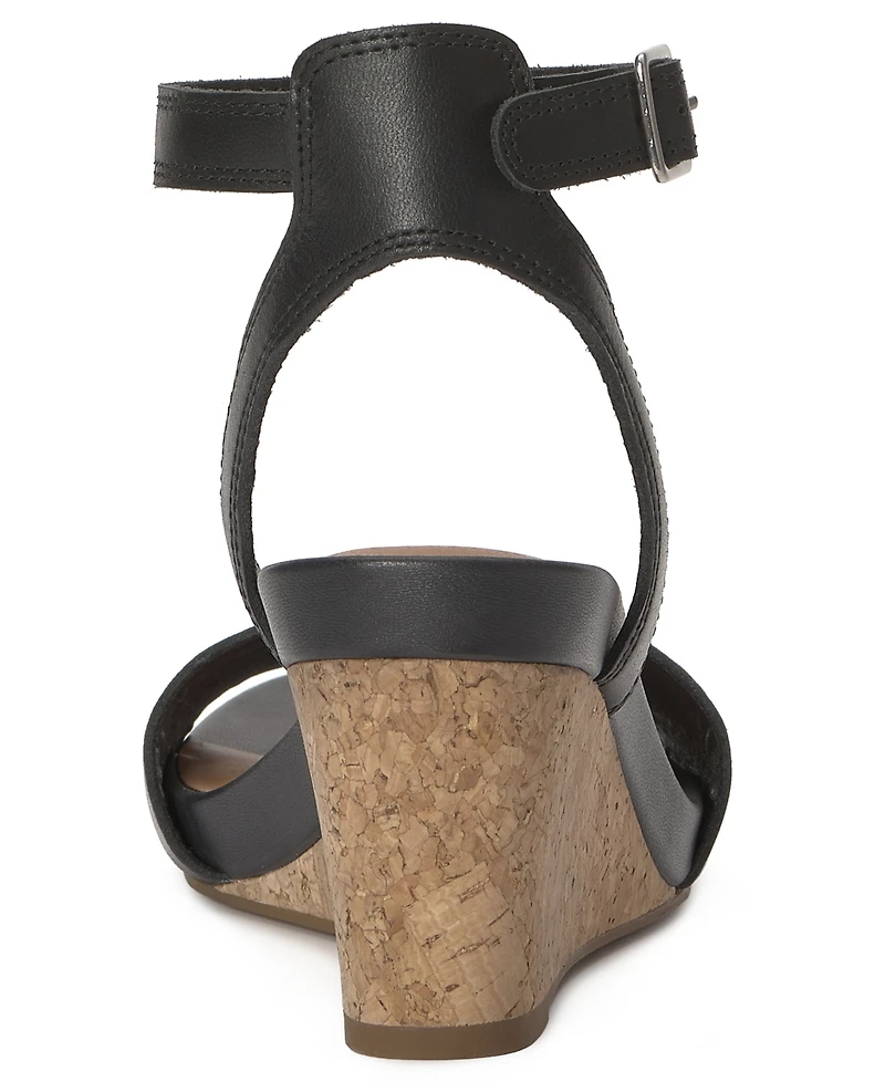 Lucky Brand Women's Lynda Ankle Strap Wedge Sandals