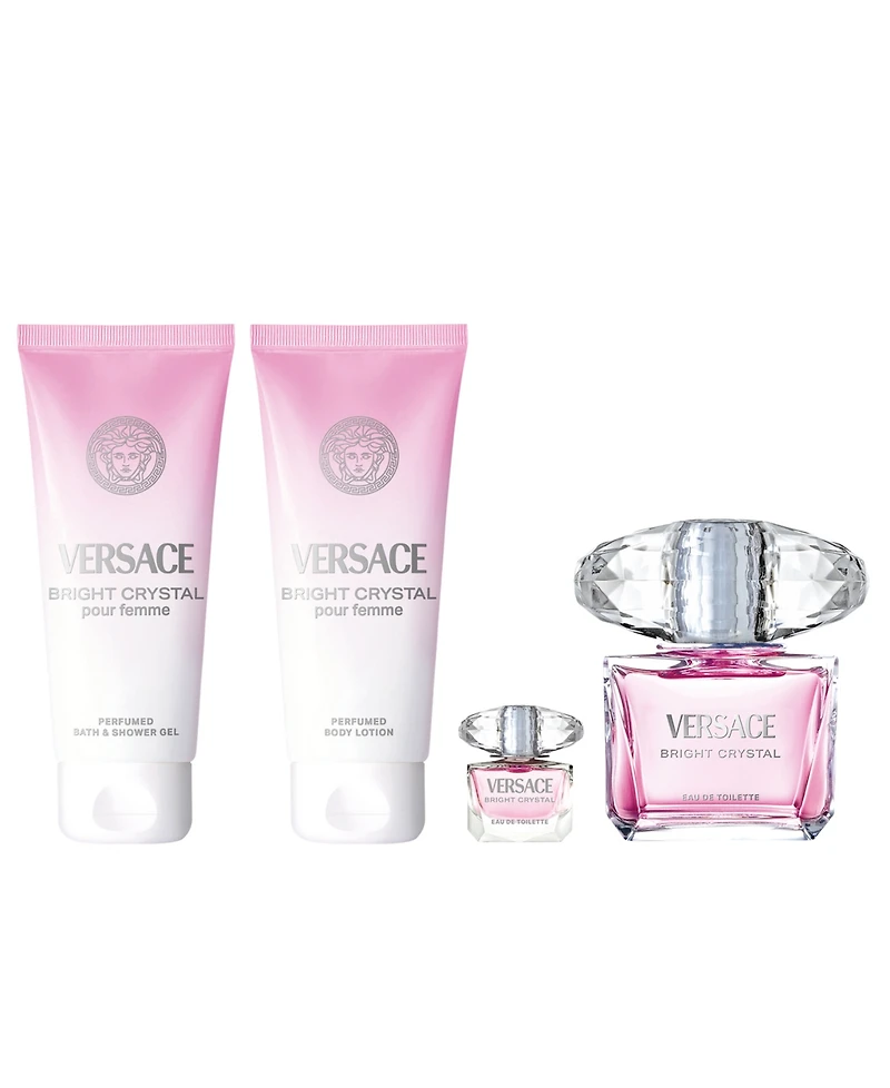 Versace 4-Pc. Bright Crystal Eau De Toilette Gift Set