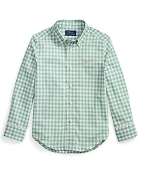 Polo Ralph Lauren Boys' 2-7 Plaid Button-Down Poplin Shirt