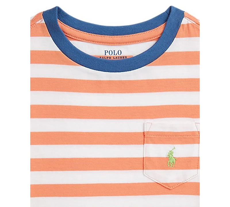 Polo Ralph Lauren Boys' 2T-7 Striped Crewneck T-Shirt