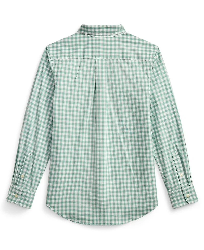 Polo Ralph Lauren Boys' 8-20 Plaid Poplin Long-Sleeve Shirt