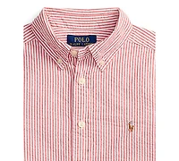 Polo Ralph Lauren Boys' 8-20 Striped Pattern Short-Sleeve Shirt
