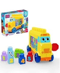Mega Bloks First Builders Build and Count Bus Block Toy, 45 Pieces