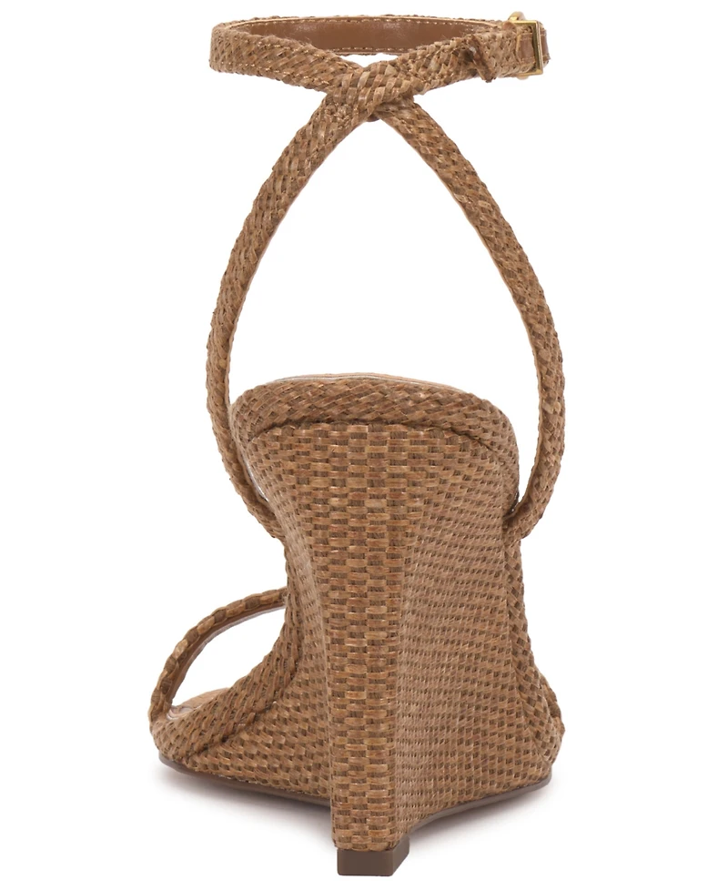 Vince Camuto Women's Ambee Square Toe Wedge Sandals