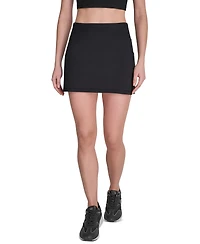 Dkny Sport Women's Balance Compression Super High Waist Pull-On Skort