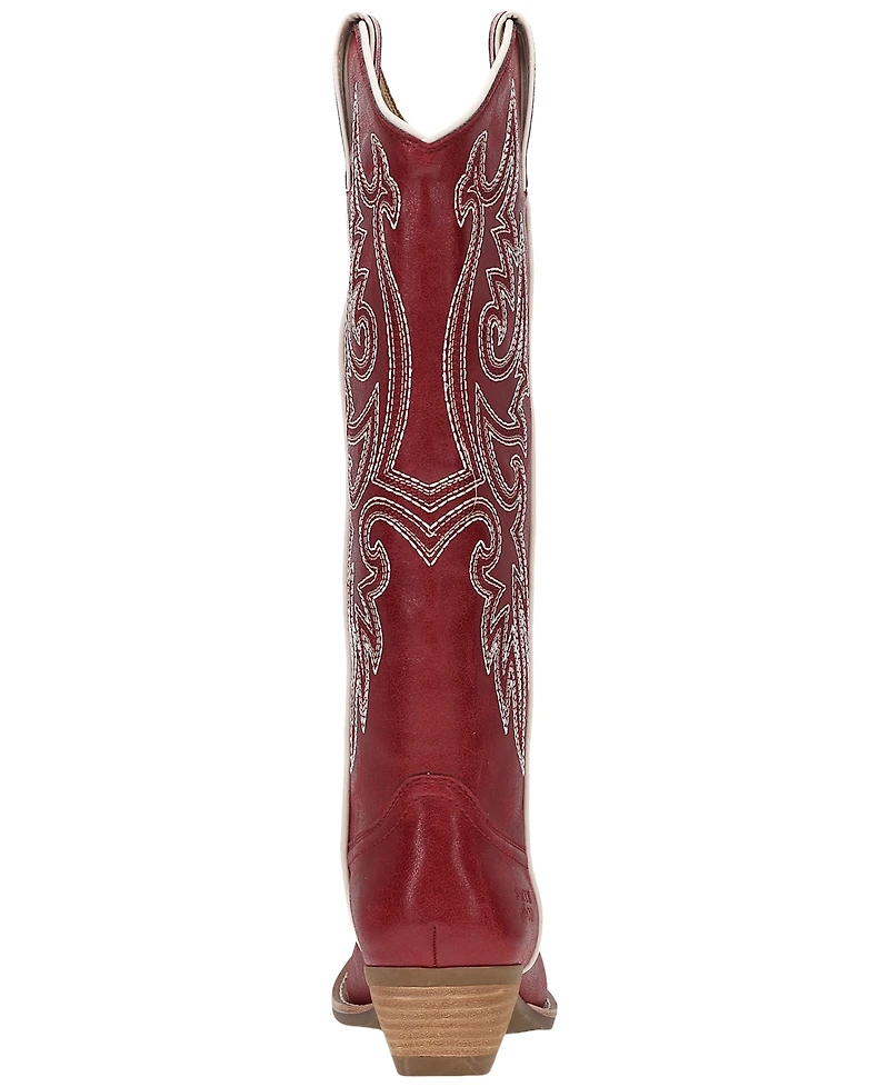 Frye and Co. Women's Irlene Tall Deco Stitch Almond Toe Boots