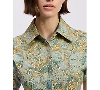 En Saison Women's Kenna Short-Sleeve Shirt Dress