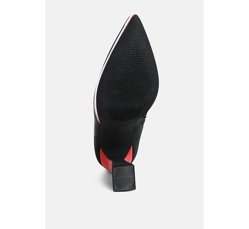 Rabha Contrasting Platform Detail Sock Boots