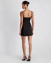 French Connection Women's York Satin Scoop Neck Mini Dress