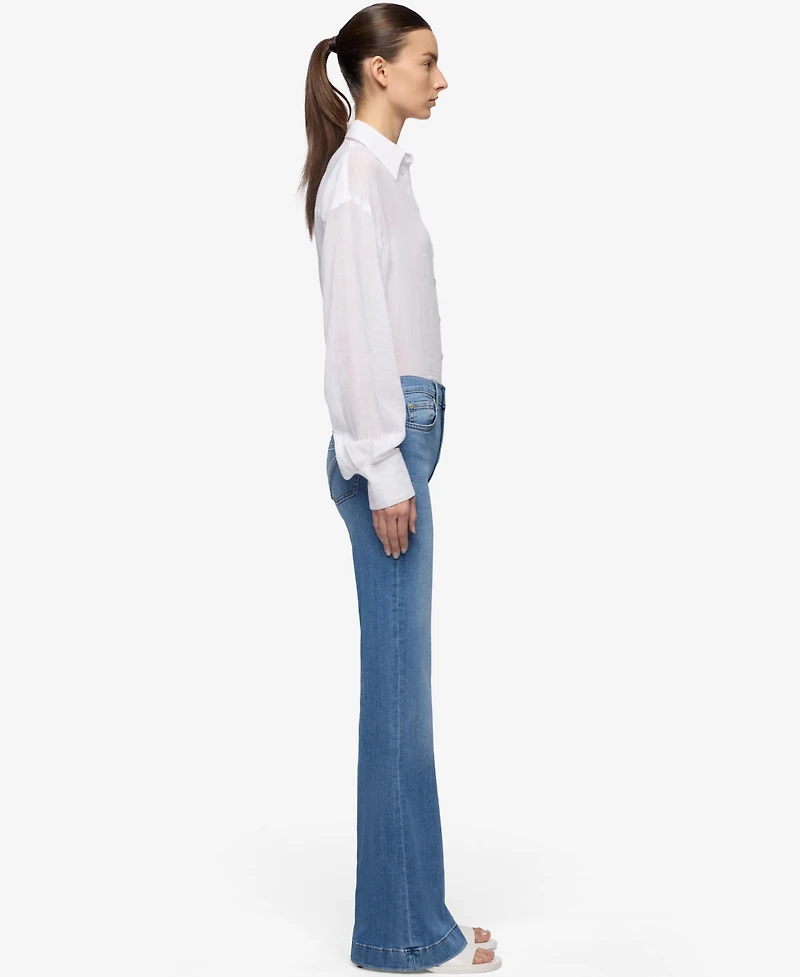 7 For All Mankind Women's Dojo Mid-Rise Jeans