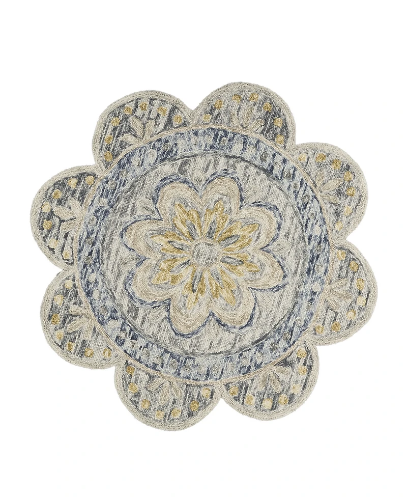 Lr Home Radiance Rdc-092 6' x 6' Round Area Rug
