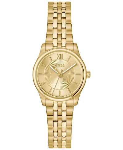 Hugo Boss Women's Graceful Mina Quartz Ionic Plated Thin Gold Steel Watch, 25mm