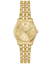 Hugo Boss Women's Graceful Mina Quartz Ionic Plated Thin Gold Steel Watch, 25mm