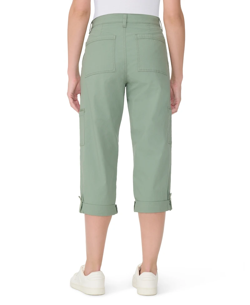 Gloria Vanderbilt Women's Adjustable-Hem Cargo Capri Pants