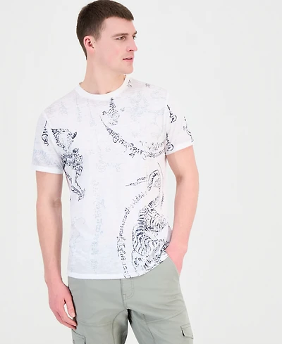 Guess Men's Southeast Burnout T-Shirt