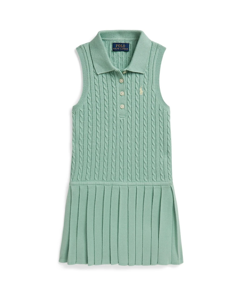 Polo Ralph Lauren Girls' 2-6X Mini-Cable Collar Dress