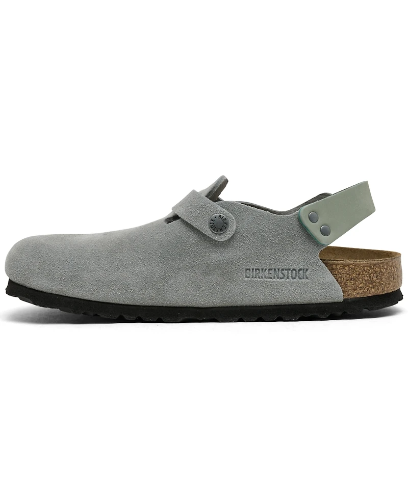 Birkenstock Women's Tokio Birkibuc Clogs from Finish Line
