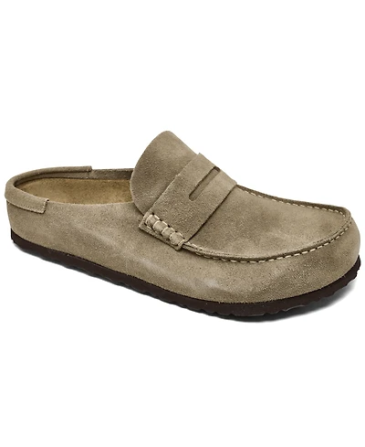 Birkenstock Men's Naples Wrapped Suede Casual Clogs from Finish Line