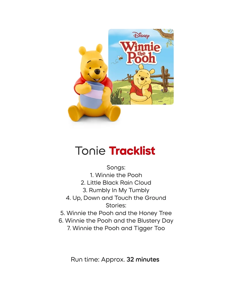 Tonies Winnie the Pooh 4-Pack Audio Figurine Toys